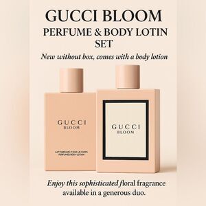 GUCCI Bloom Perfume & Body Lotion Set – Women’s Floral Luxury Duo (NEW, No Box)